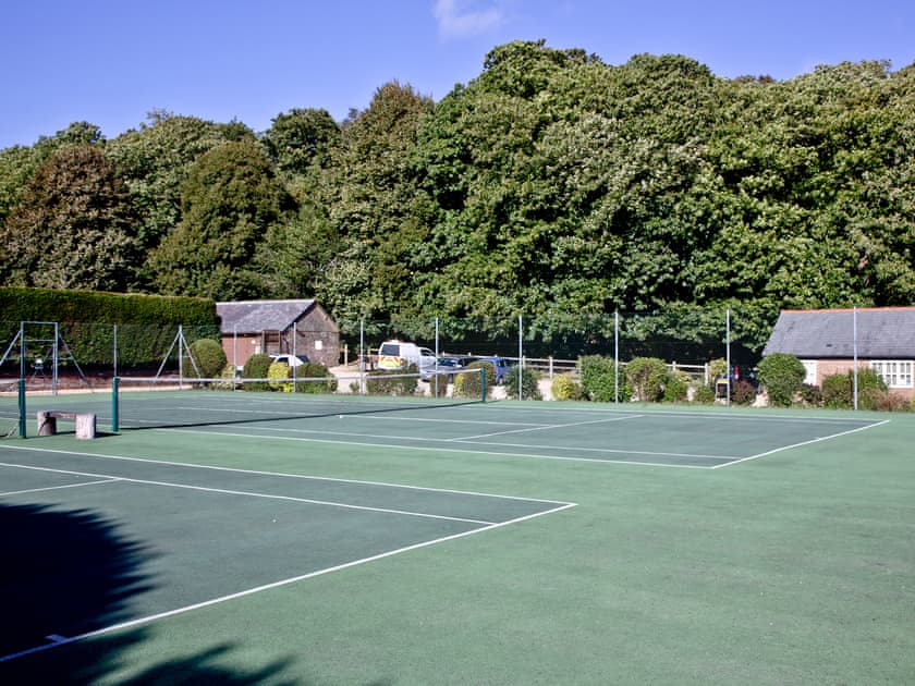 Shared all-weather tennis courts | Greenwood Grange Cottages, Higher Bockhampton, near Dorchester
