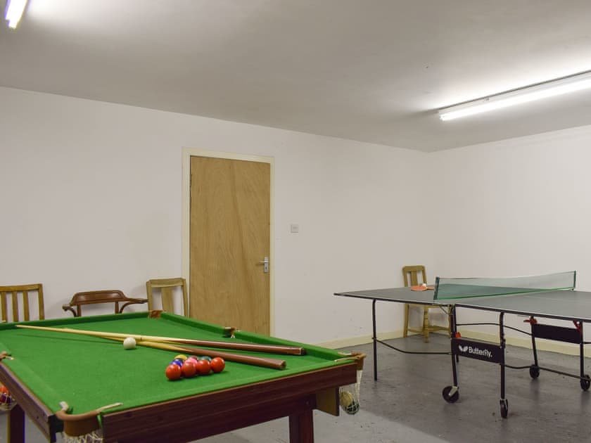 Entertaining games room | Hill View House - Hillview Holidays, Aberfeldy