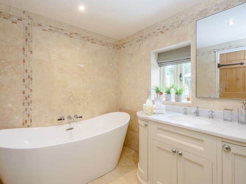 Family bathroom with bath and separate shower cubicle | Deer View Cottage - Salhouse Hall, Salhouse, near Norwich