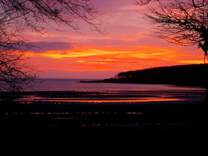 Sunrise over Rigg Bay (75m from Cottages) | Orchard Cottage, Garlieston, near Newton Stewart