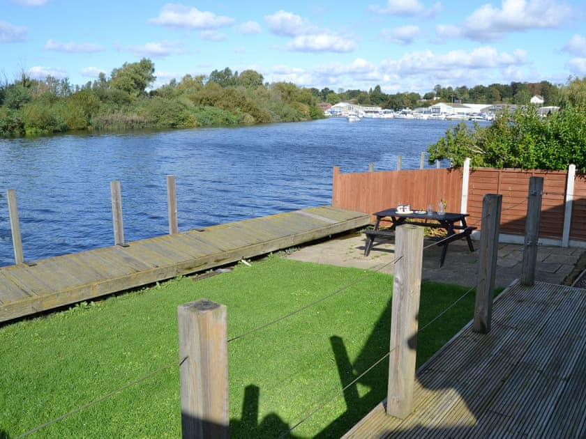 View from the raised decking | Pintail, Brundall, near Norwich
