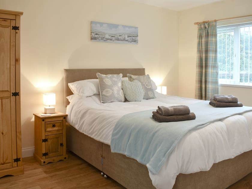 Comfortable double bedroom | Drake Lodge, Saltburn-by-Sea, near Whitby