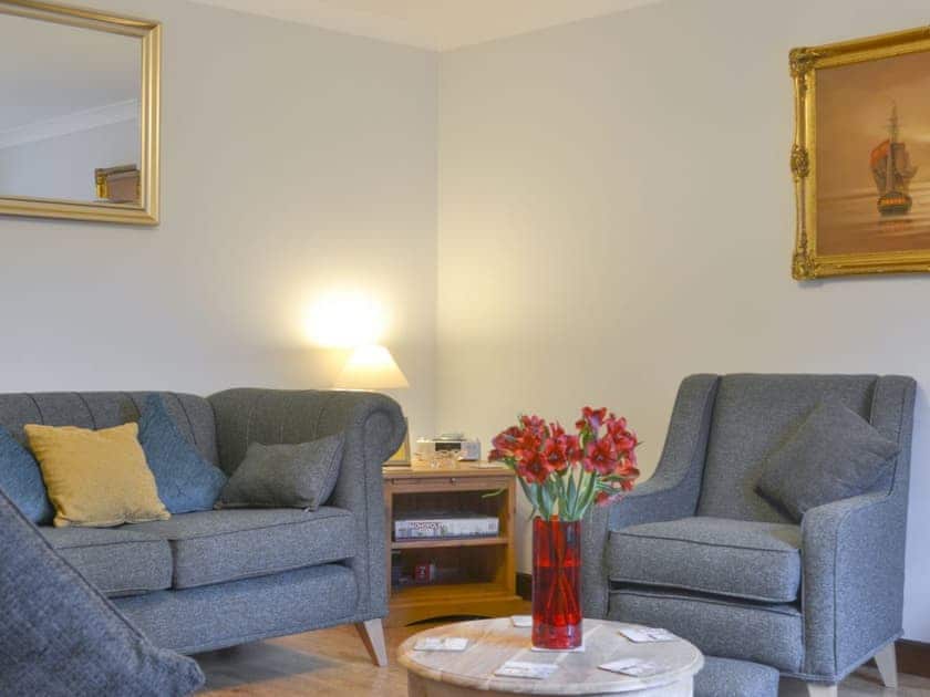 Comfortable seating within living area | The Pad, Whitby
