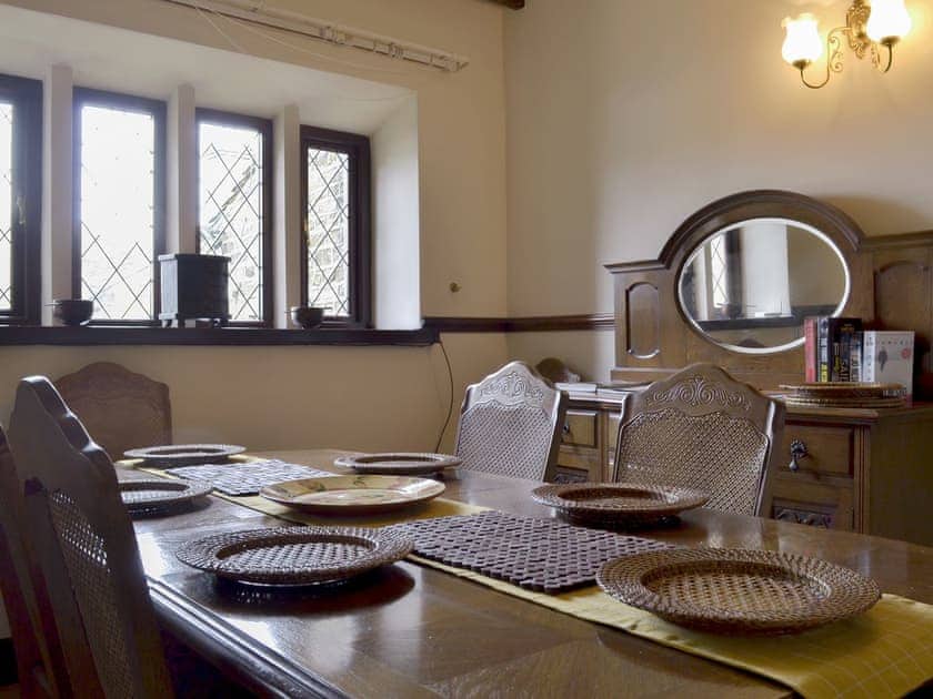 Well presented dining room | Wisteria Cottage - Law Farm Cottages, Southowram, near Halifax