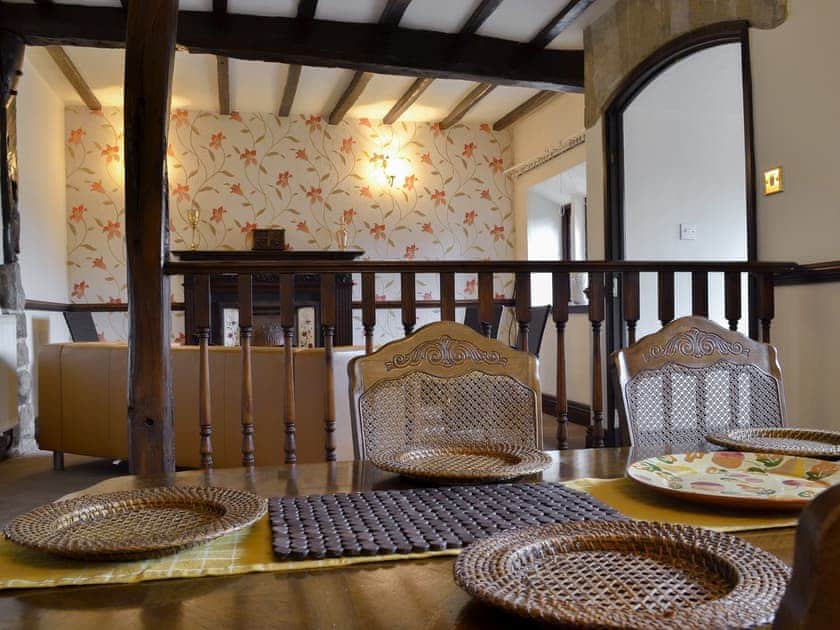 Well presented dining room | Wisteria Cottage - Law Farm Cottages, Southowram, near Halifax