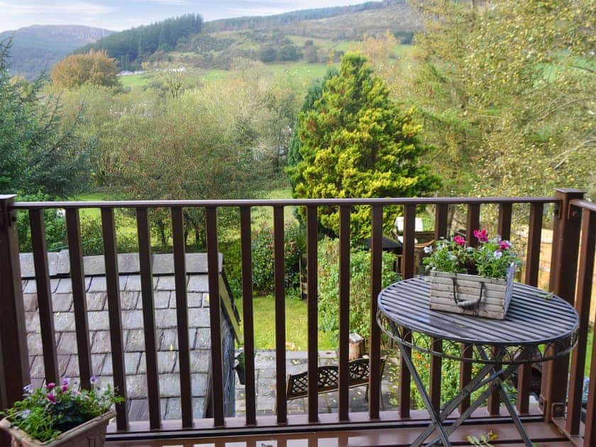 Small balcony overlooking the peaceful countryside | Eirianfa, Penmachno, near Betws-y-Coed