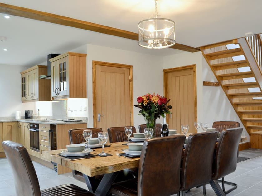 Well presented dining area | Lakeside Lodge, near Rhayader