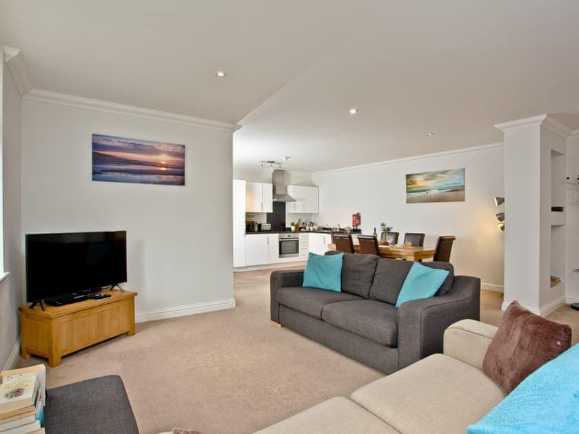 Stylish open-plan living space | Apartment 3 Catherine House, Weymouth