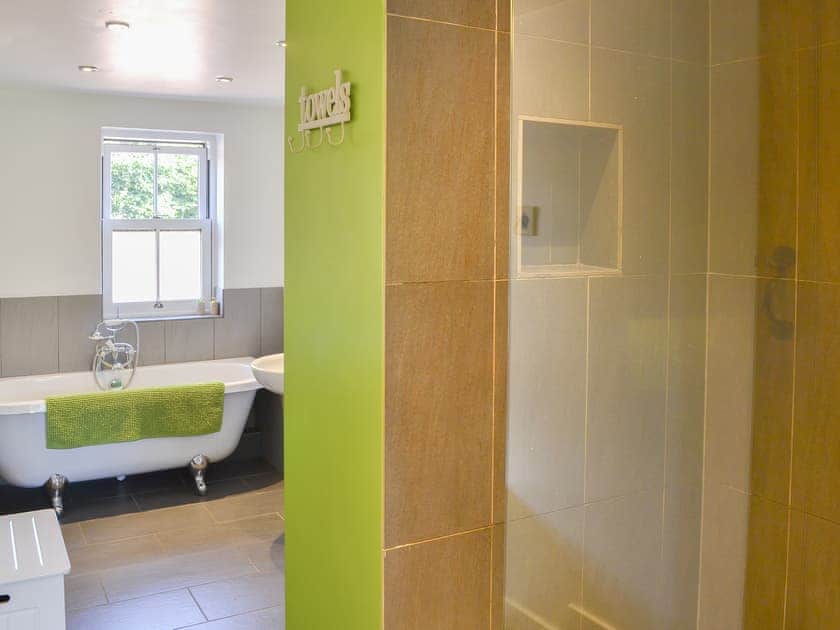 Ground floor bathroom with walk-in shower cubicle | The Gap, Boulmer, near Alnwick