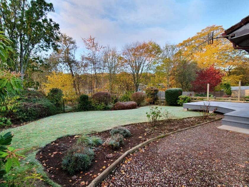 Front garden on a crisp morning | Ferry Cottage, Pitlochry