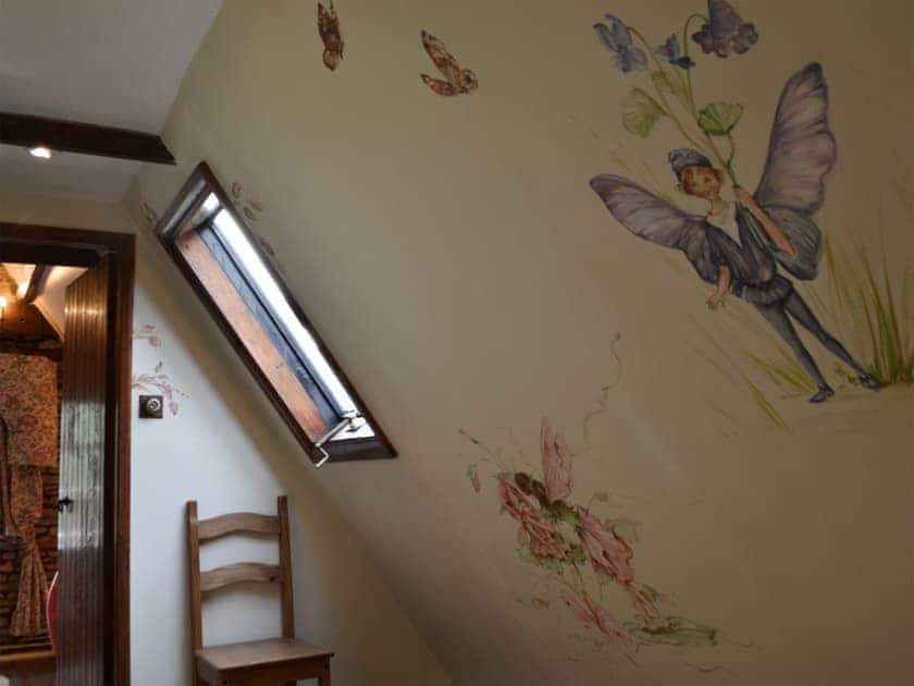 Hallway with hand-painted murals | Baker’s Cottage, Hotham, near Beverley