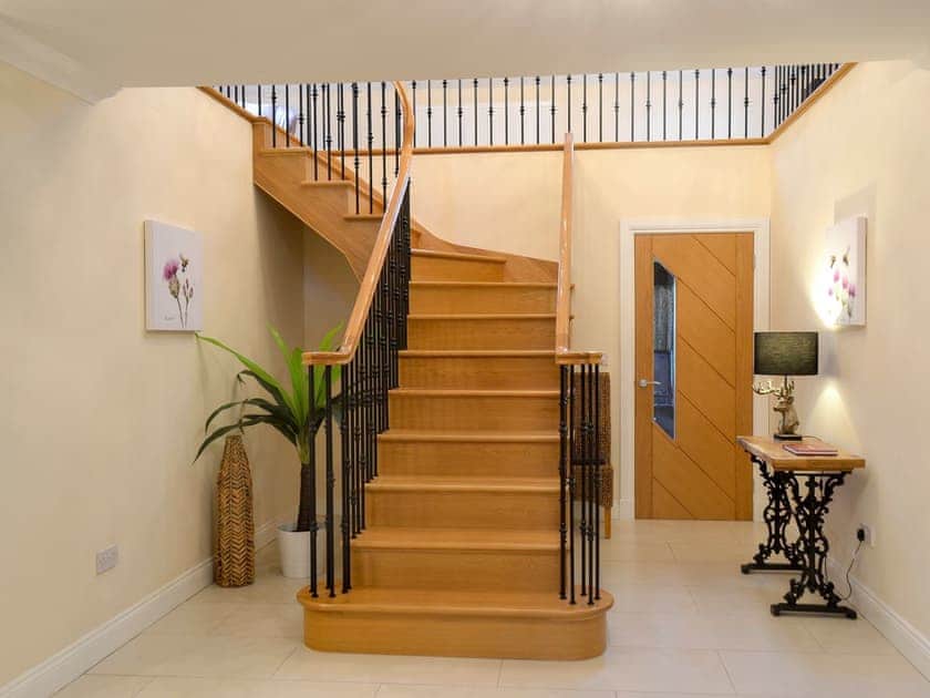 Welcoming hallway and stairs | Wheatfield House, Kilmaurs, near Kilmarnock