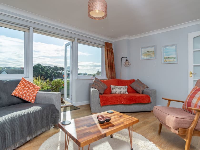 Comfortable seating within living area | Bosula, Fowey