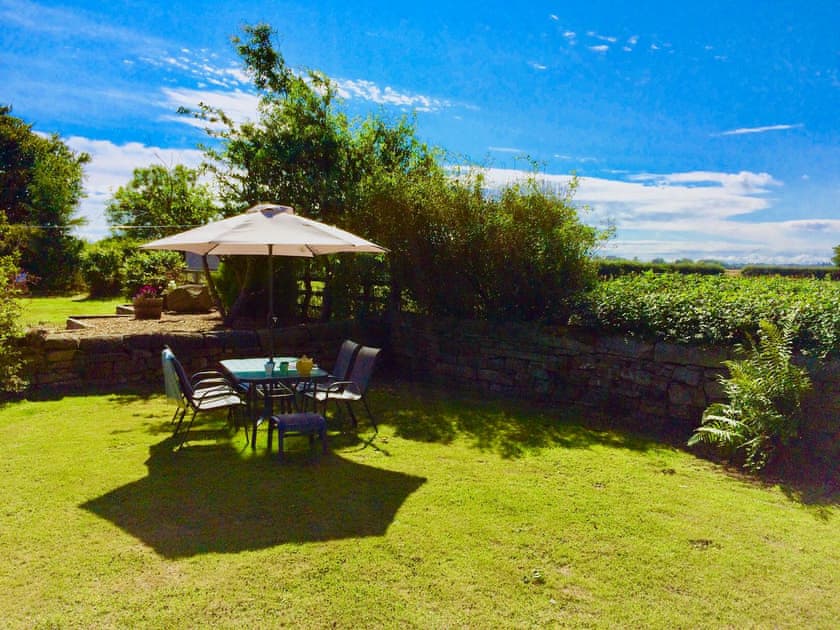 Private rear garden | Westfield Farm Cottage, East Holywell, near Whitley Bay