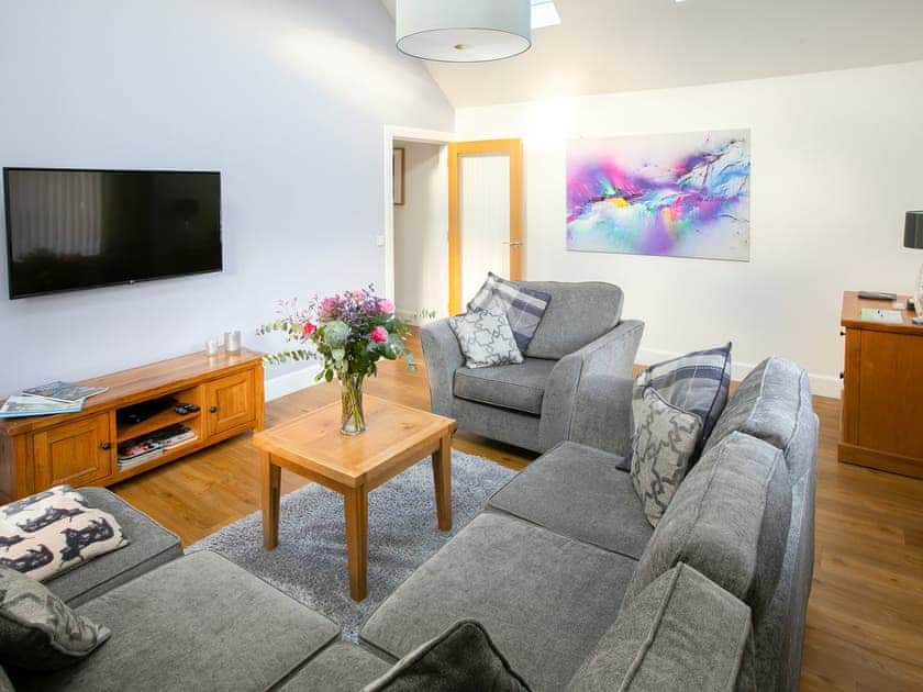 Comfortable living room | Rossie Cottage, Auchterarder, near Gleneagles Village