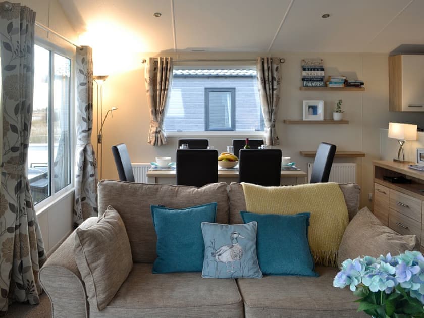 Living and dining areas | Beachcomber Lodge, Southerness, near Dalbeattie
