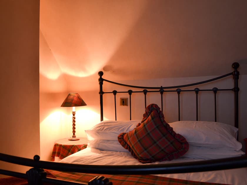 Lovely bedroom with antique style bed | Vindolanda, Fearnbeg, near Applecross