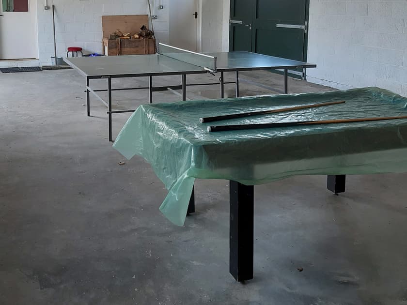 Games room with table tennis and pool table | Degnish Farmhouse, Kilmelford, near Oban