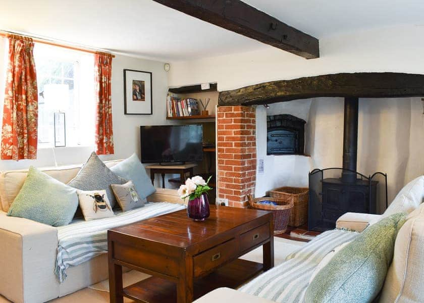 Wonderful beamed living room | Yew Tree Cottage, Farnham, near Blandford Forum