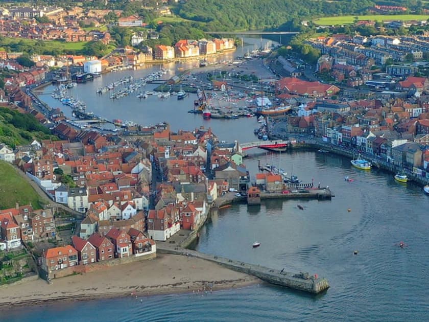 Complex with Sun shining on it, showing close proximity to the harbour  | Harbourside House, Whitby
