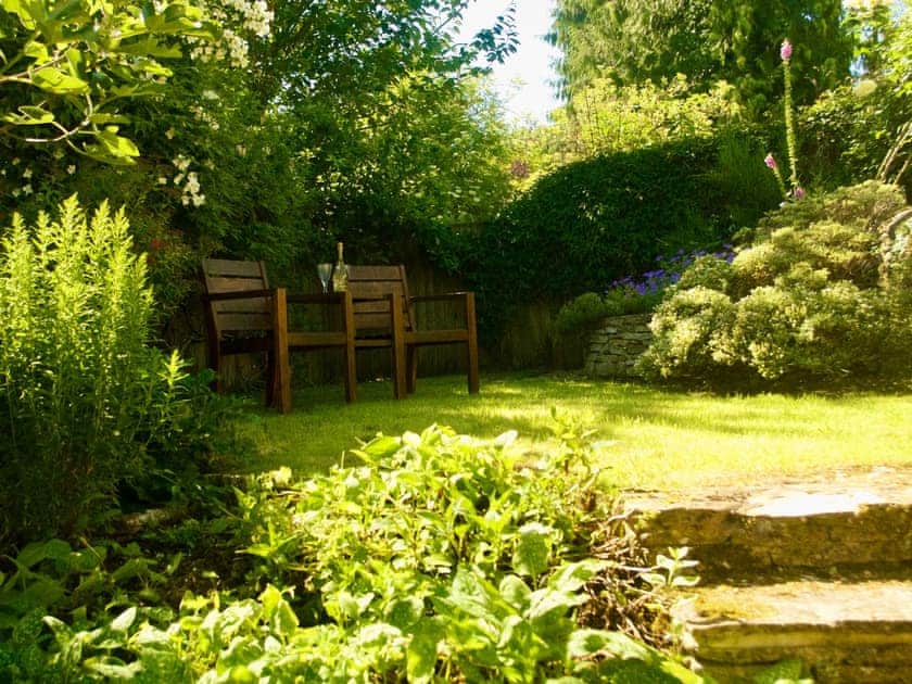 Lovely tiered garden | Ivy Cottage, Chedworth, near Cheltenham