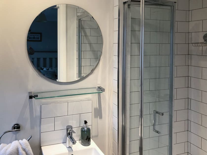 En-suite with shower | Seascape, Beadnell