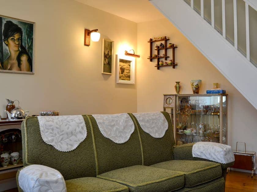 Comfortable living room with authentic 1960’s furniture | Peartree Cottage, Shildon, near Bishop Auckland