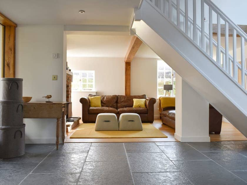 Entrance hall with open aspect to living area | Oasis, Bradwell-on-Sea