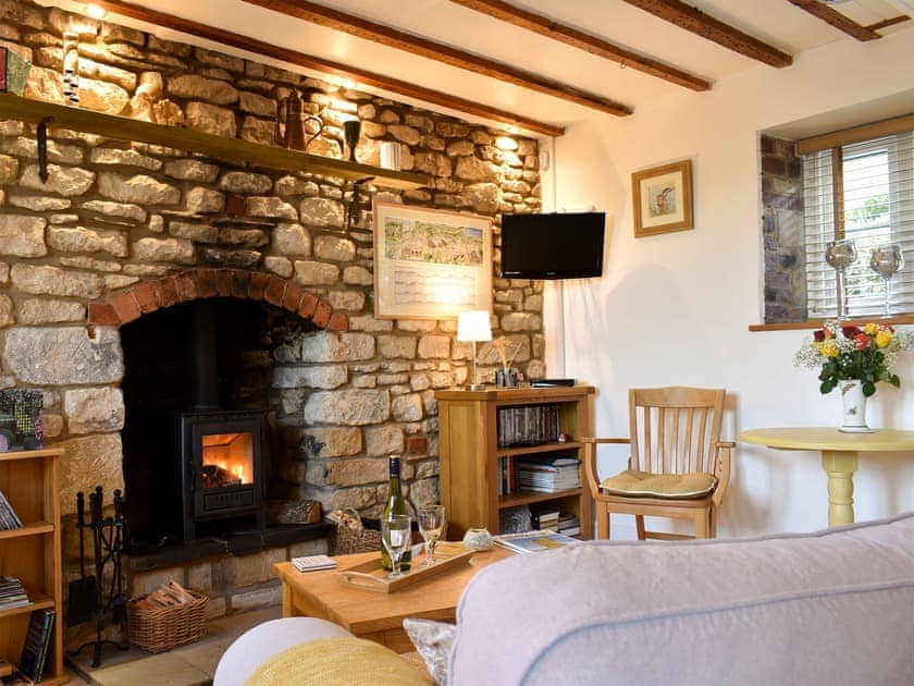 Cosy living/dining room with wood burner | Farview, Selsley, near Stroud