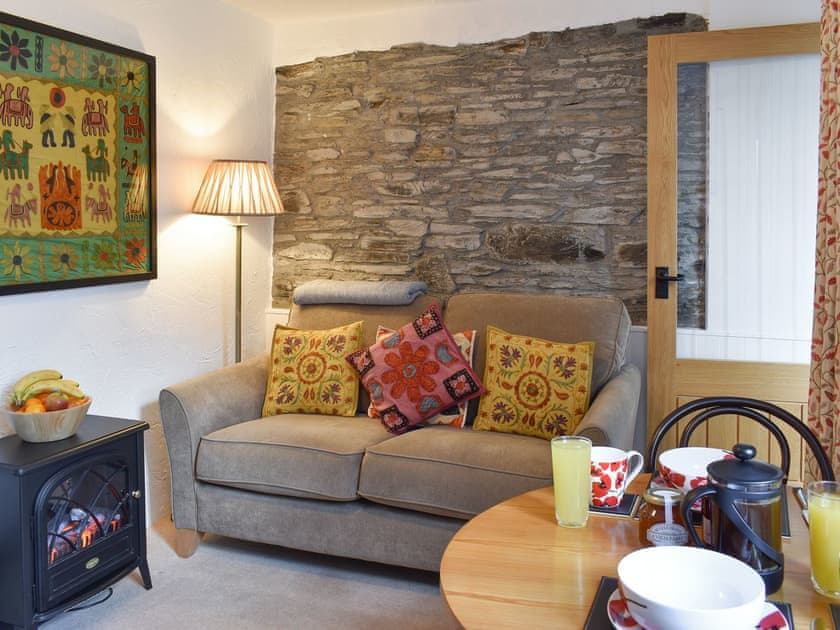 Comfortable seating within living area | The Old Stable - Cartole Cottages, Pelynt, near Looe
