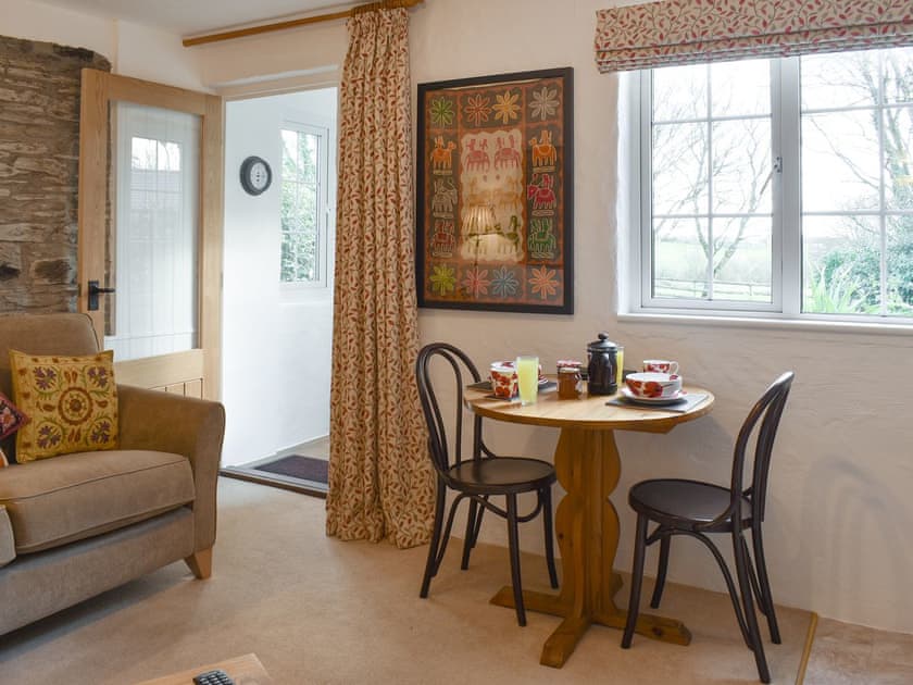 Intimate dining area | The Old Stable - Cartole Cottages, Pelynt, near Looe