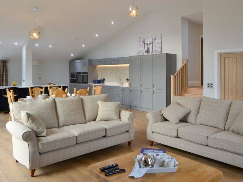 Stylish open-plan living space | The Hemmel - Knoppingsholme Cottages, Tarset, near Bellingham
