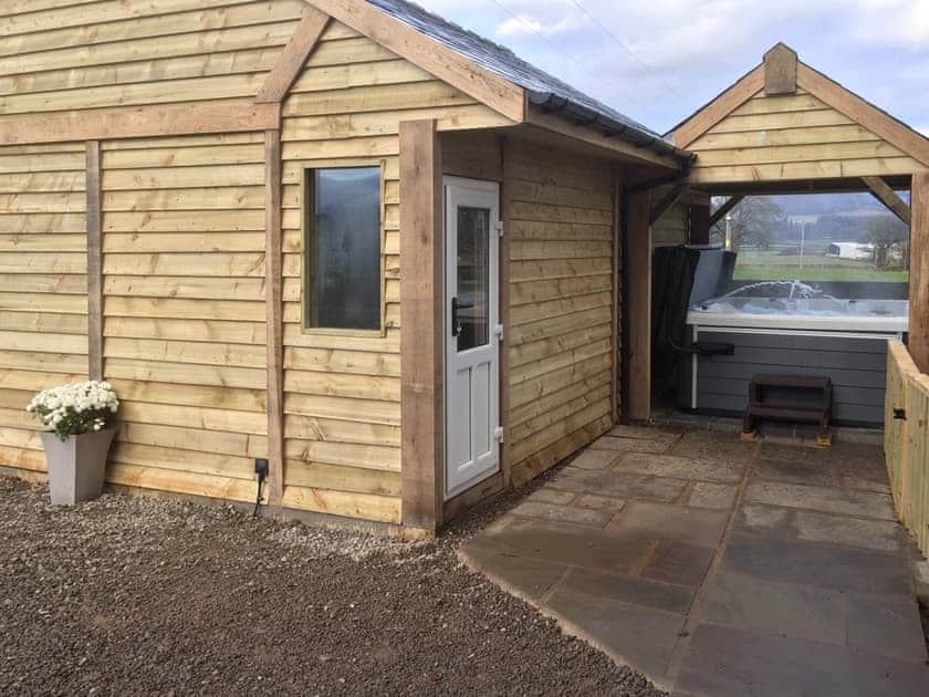 Hot tub enclosure and games room | Upper Close - Acre Luxury Lodges, Stanner, near Kington