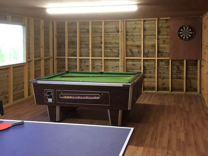 Entertaining Games room | Upper Close - Acre Luxury Lodges, Stanner, near Kington