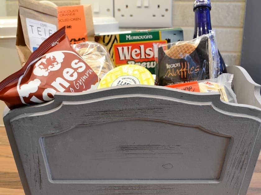 Typical regional welcome pack | Felin Gogoyan - Cambrian Mountains Glamping, Tregaron, near Lampeter
