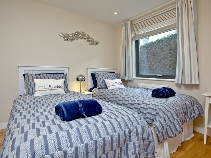 Comfy twin bedroom | Pebbles, Westward Ho!