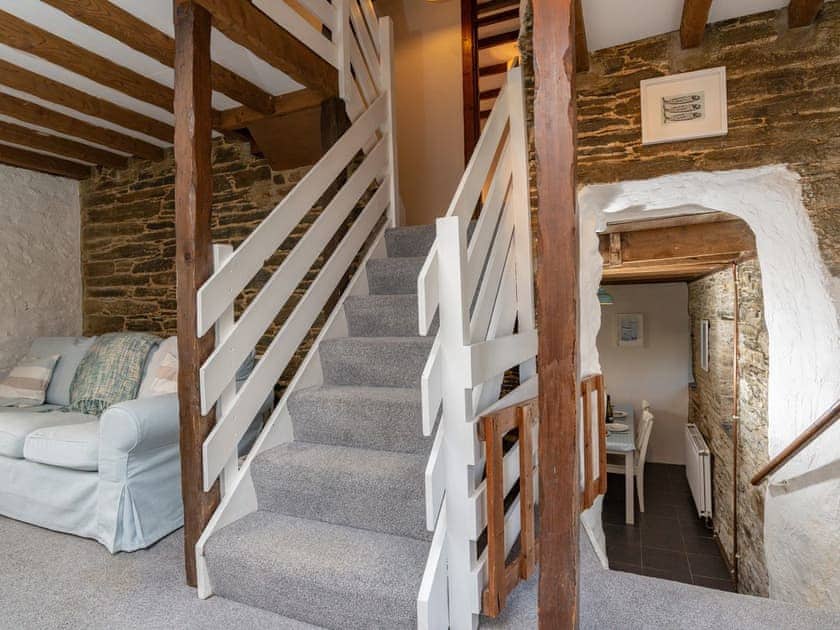 Centrally located stairway | Dairy Cottage, Fowey