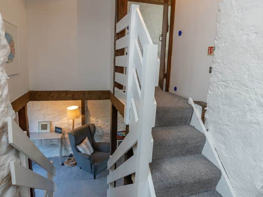 Centrally located stairway | Dairy Cottage, Fowey