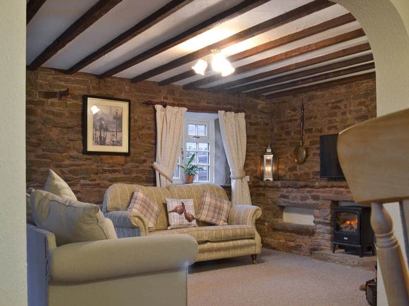 Living room with wood burner | Ivy Cottage, South Wingfield, near Alfreton