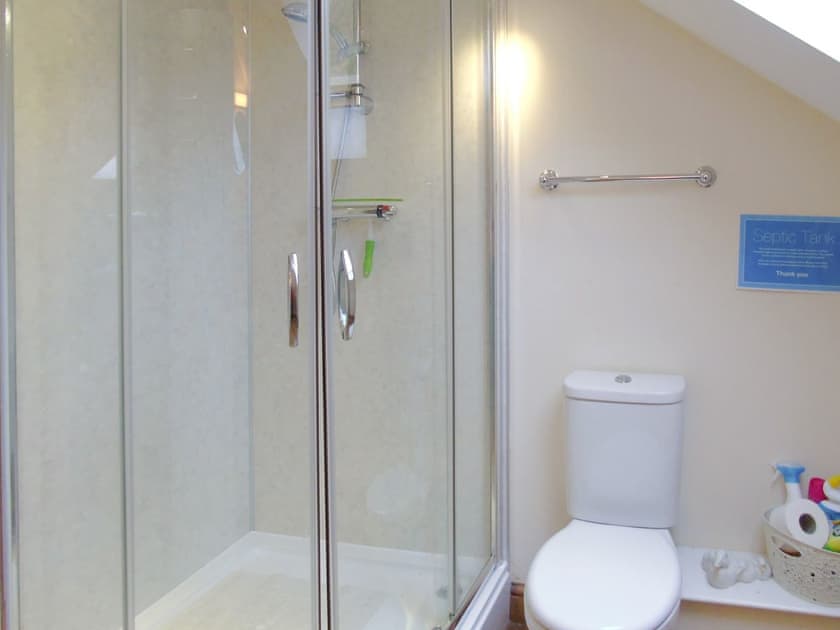 Shower room | Ysgubor Uchaf - Bwlchgwyn Equestrian Holidays, Arthog, near Fairbourne