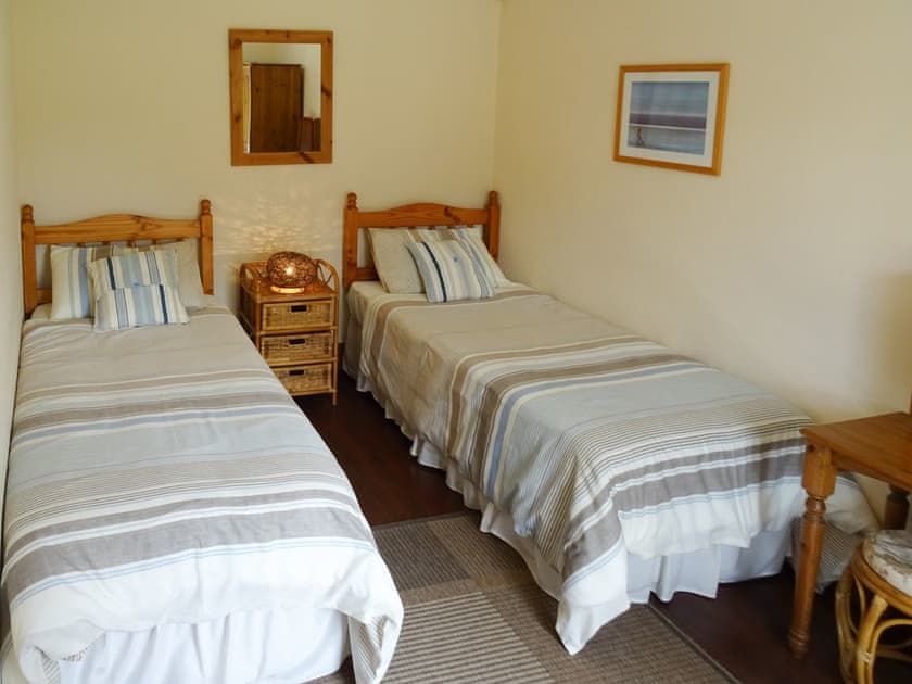 Comfortable twin bedroom | Penfound Country Cottage, Poundstock, near Bude