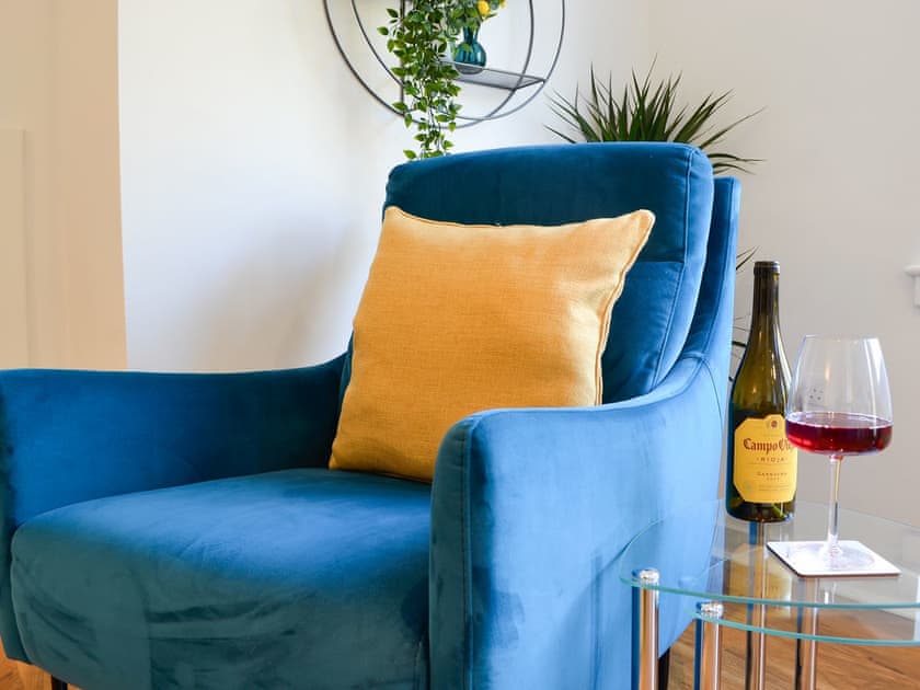 Unwind and de-stress in the lovely and cosy living area | 3 Old Posting Stables, Gatehouse of Fleet, near Kirkcudbright