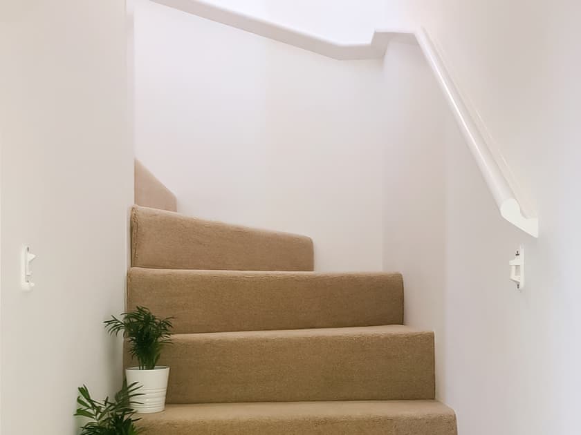 Carpeted staircase | 3 Old Posting Stables, Gatehouse of Fleet, near Kirkcudbright
