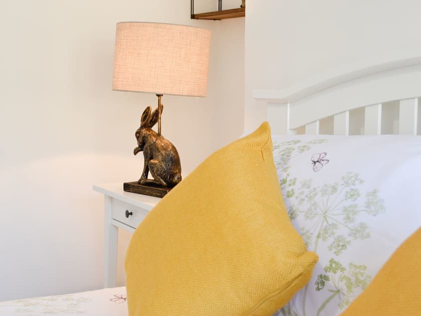 Bedroom with delightful decorative touches | 3 Old Posting Stables, Gatehouse of Fleet, near Kirkcudbright