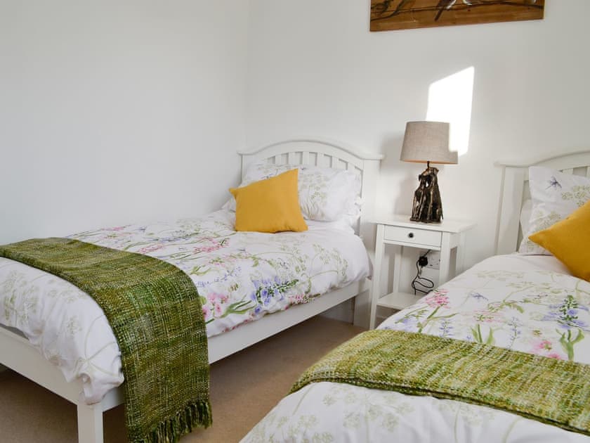 Lovely bedroom with twin single beds | 3 Old Posting Stables, Gatehouse of Fleet, near Kirkcudbright