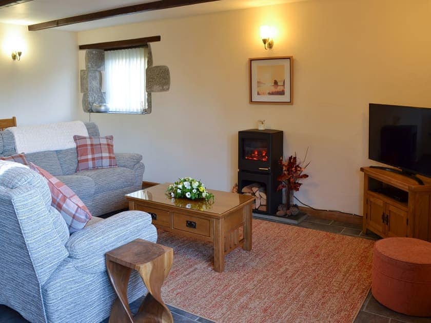 Living area | Eglos Derry Farm Cottage - Burnuick Farm Cottages, Gunwalloe, near Helston