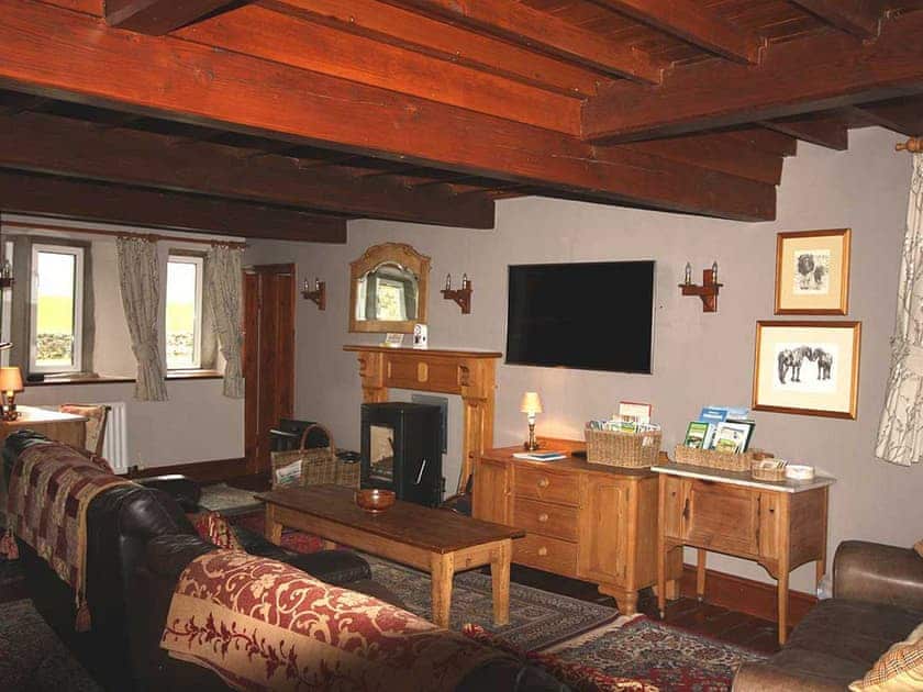 Welcoming living room with wood burner | Shepherd’s Cottage, Longshaw near Hawes
