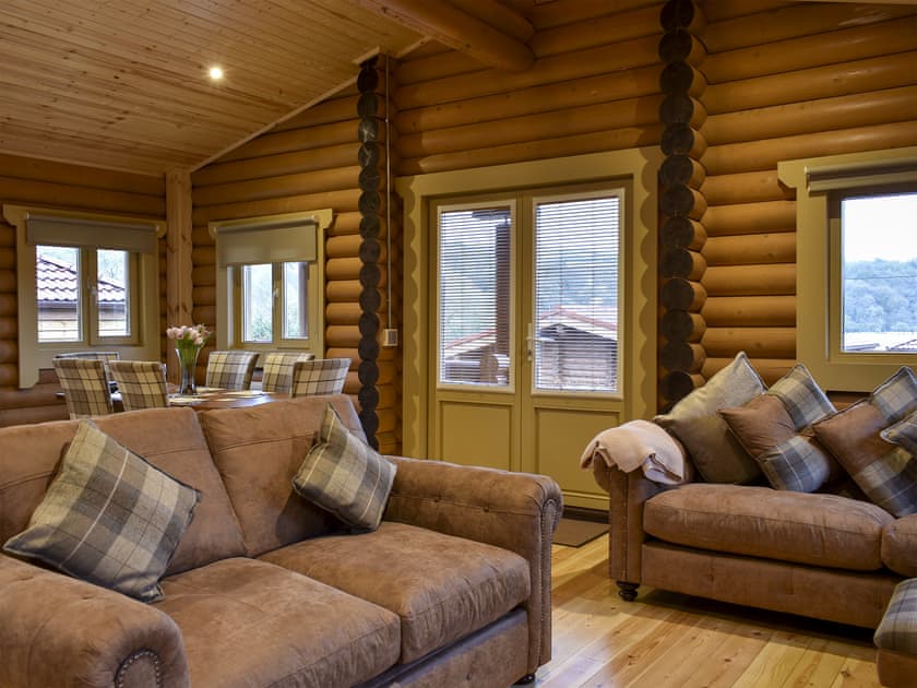 Comfortable open plan living space | Chesters Lodge - Vindomora Country Lodges , Ebchester, near Consett