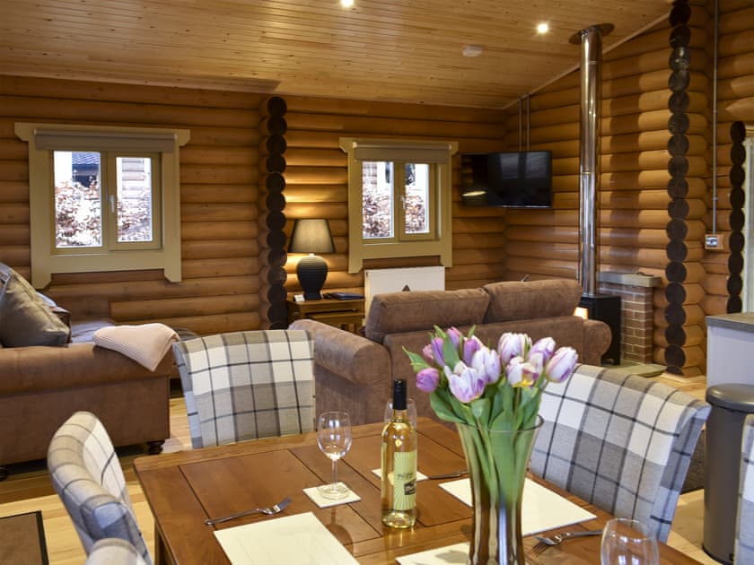 Comfortable open plan living space | Chesters Lodge - Vindomora Country Lodges , Ebchester, near Consett