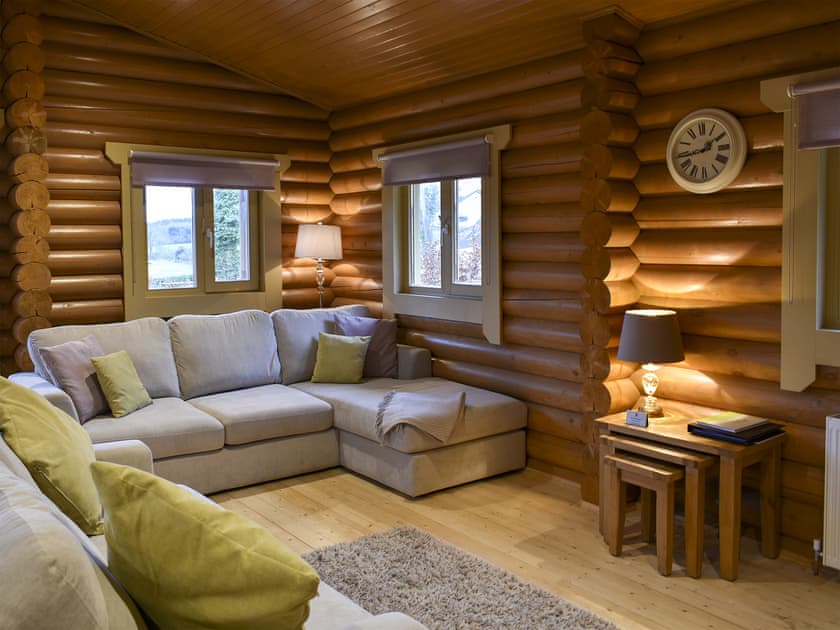 Cosy living area with wood burner | Vindomora Country Lodges - Vindolanda Lodge - Vindomora Country Lodges , Ebchester, near Consett
